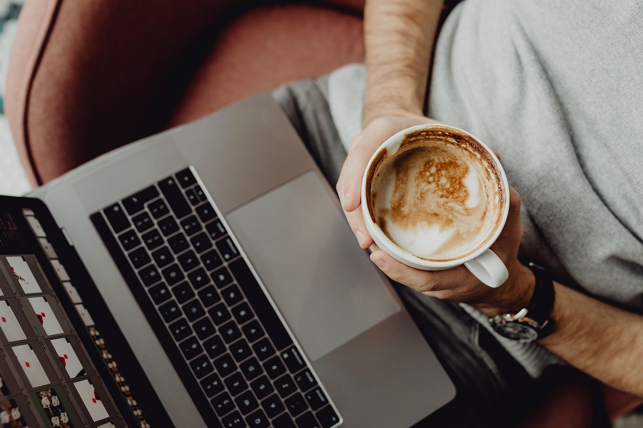 Coffee, cup, computer — Refrigerator Repair Mira Mesa Provides Fast, Reliable Fixes for Every Brand